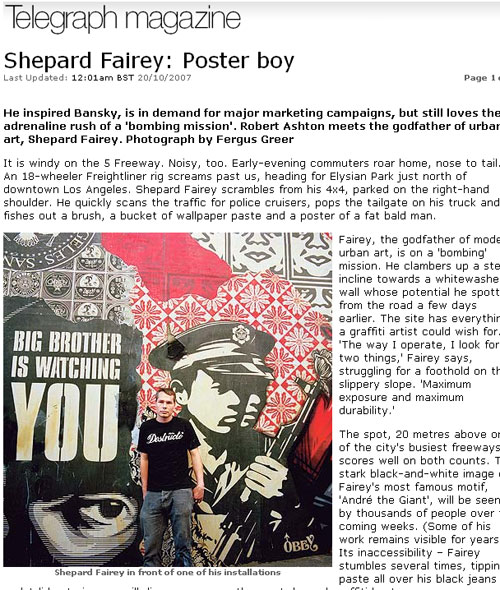 Shepard Fairey: Poster boy