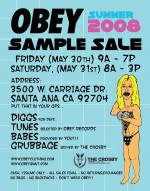 Obey Clothing Summer Sample Sale 2008