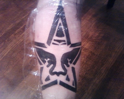 Giant Star Shin Tattoo. tattoo. giant star shin