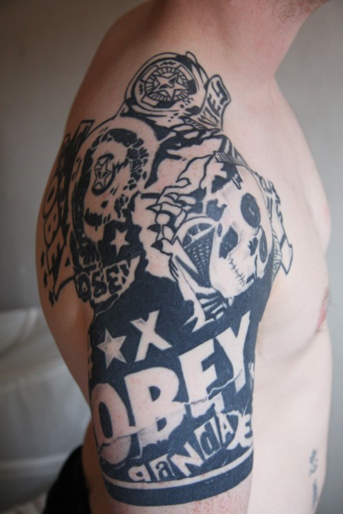 Obey Active print Tattoo. tattooobey. Taken from the Obey Active print.