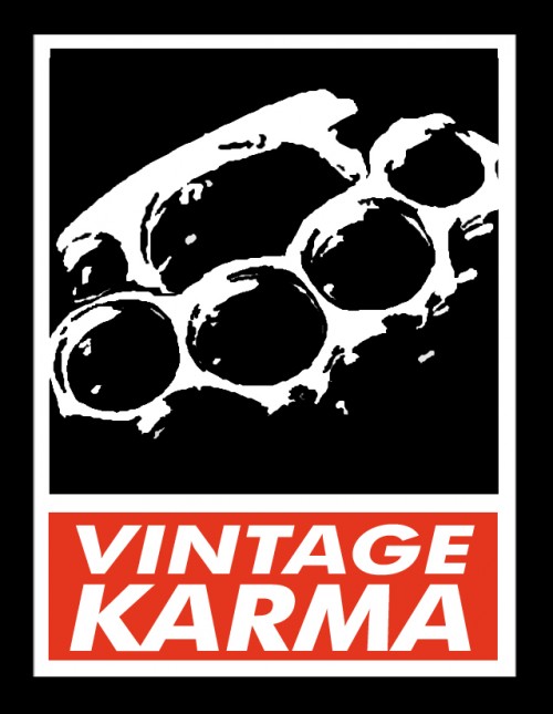 OBEY homage sticker for the Vintage Karma tattoo studio