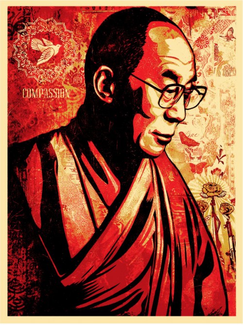 dalai lama images. Dalai Lama - Obey Giant