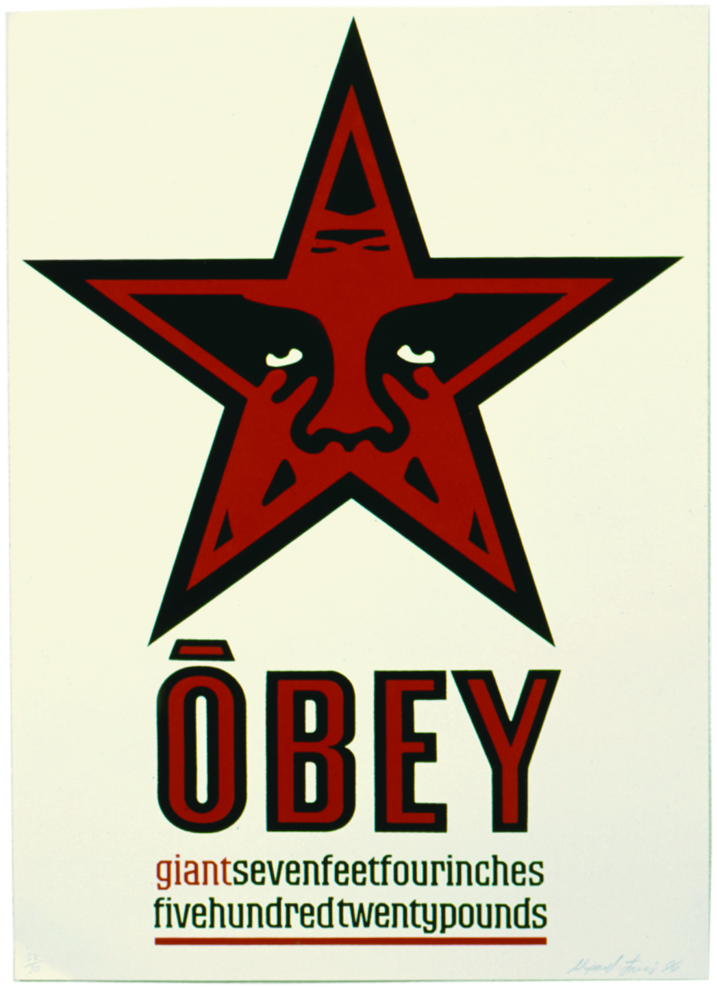obey star letterpress