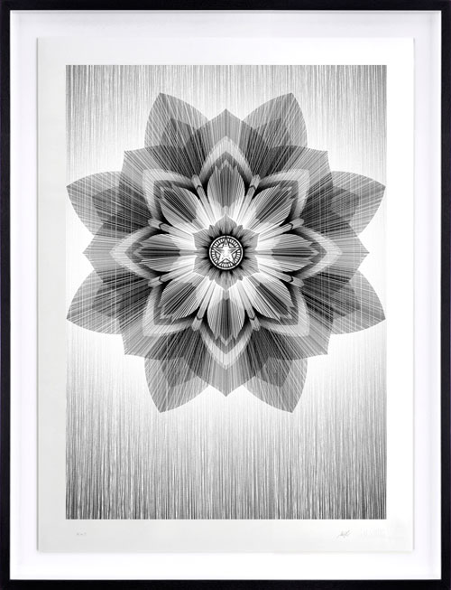 Shepard Fairey Obey Giant Kai & Sunny Collab “Flower Diamond” Art Print  XX/450