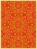 Yen Pattern Gold and Red