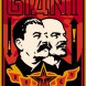 Stalin Lenin Banner Offset