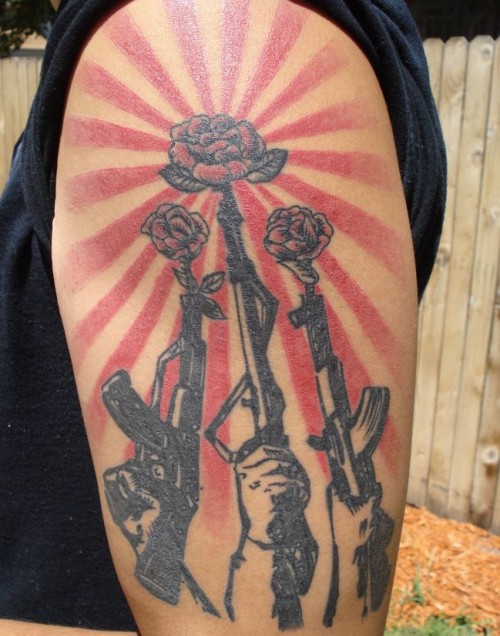 Guns and Roses by Shepard Fairey