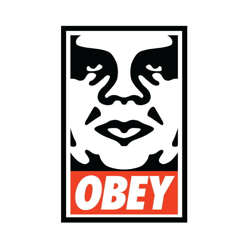 obey stencil print out