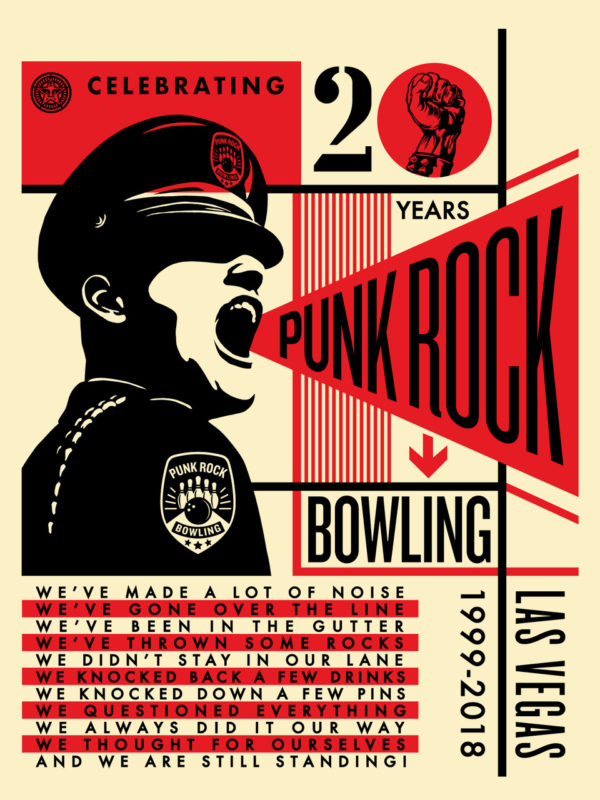 Punk Rock Bowling 20th Print Avail. 05/29! Obey Giant