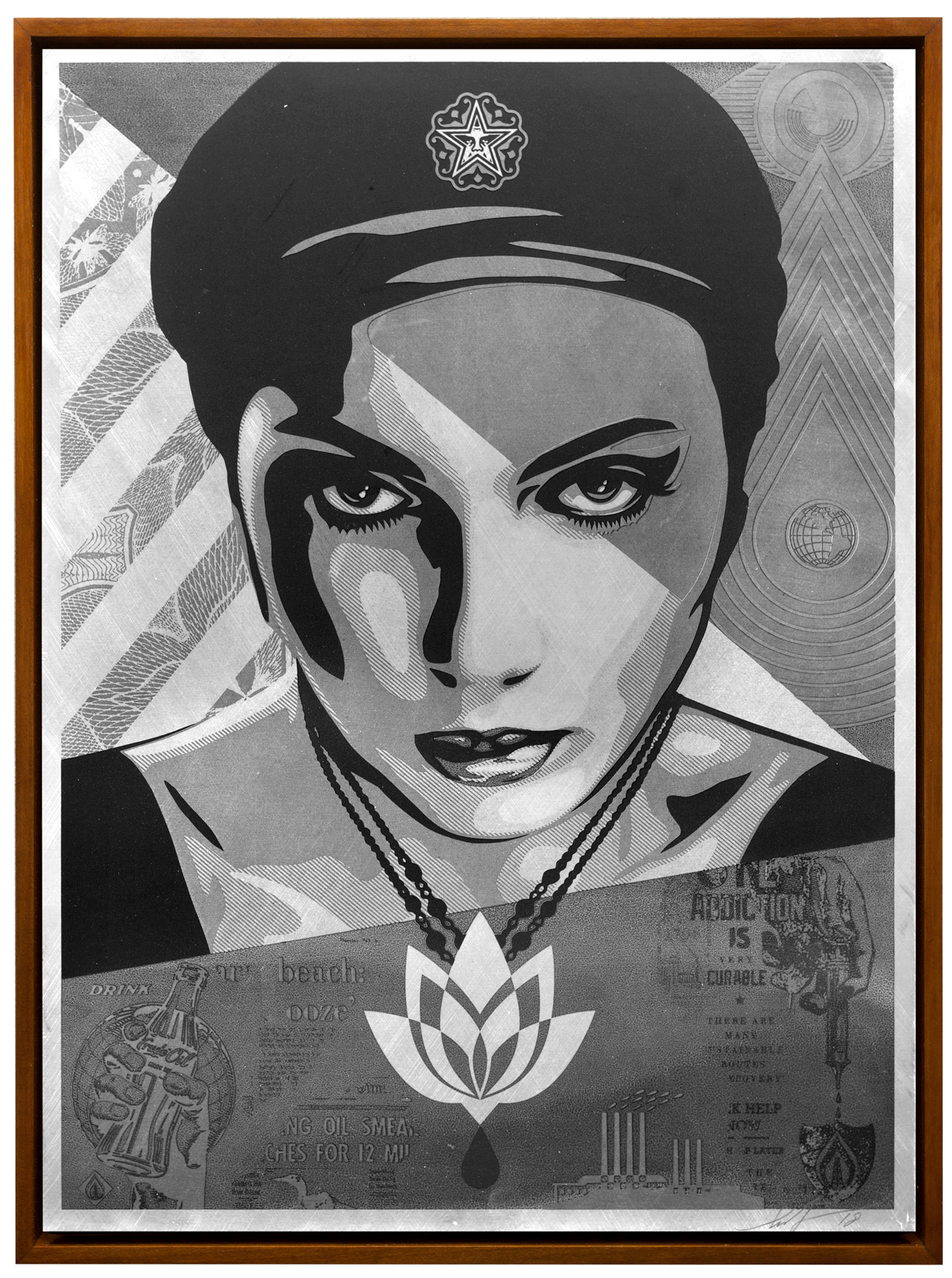 Oil Lotus Woman - Obey Giant