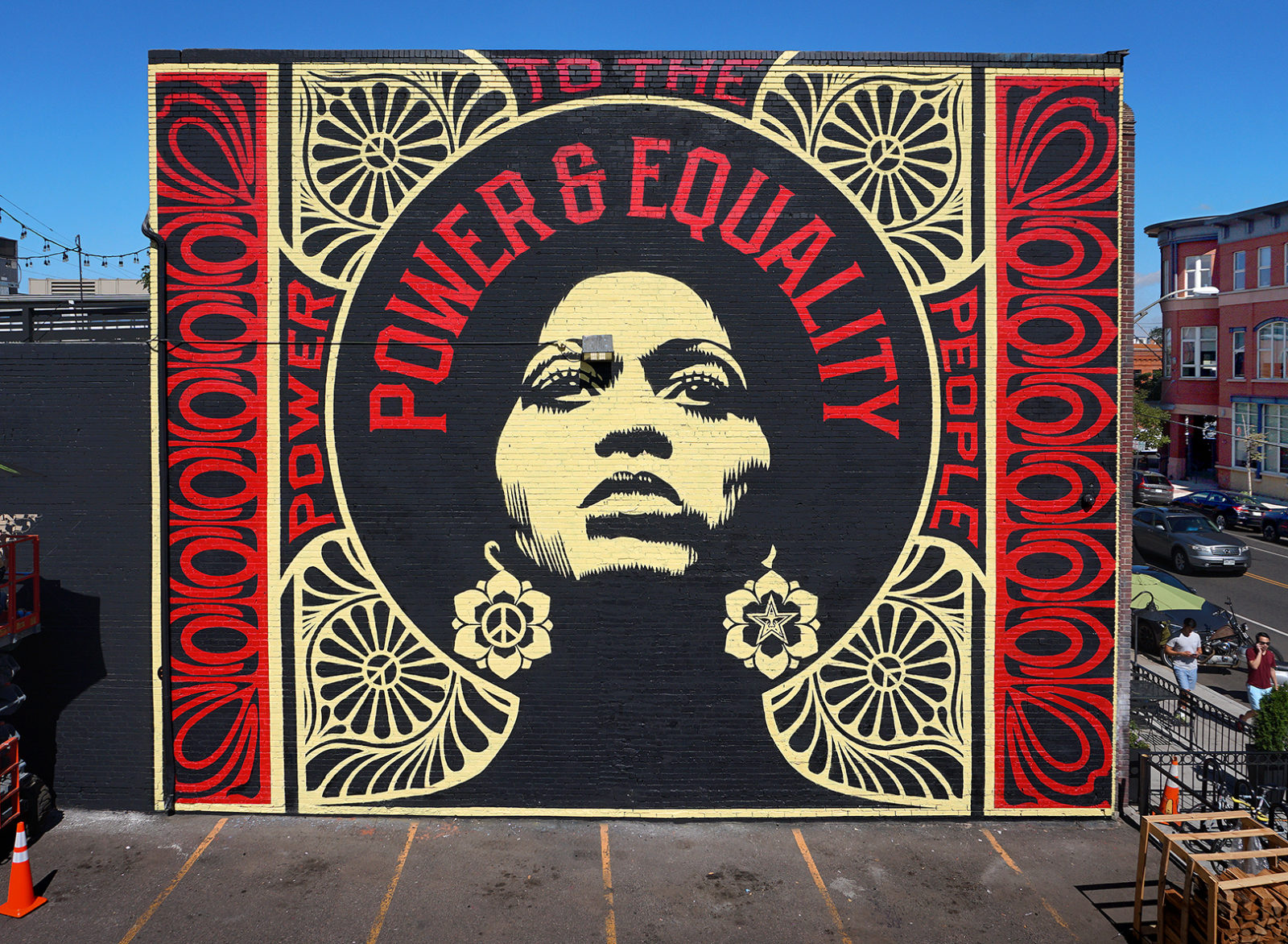 Power & Equality" Mural at Crush Walls, Denver Giant