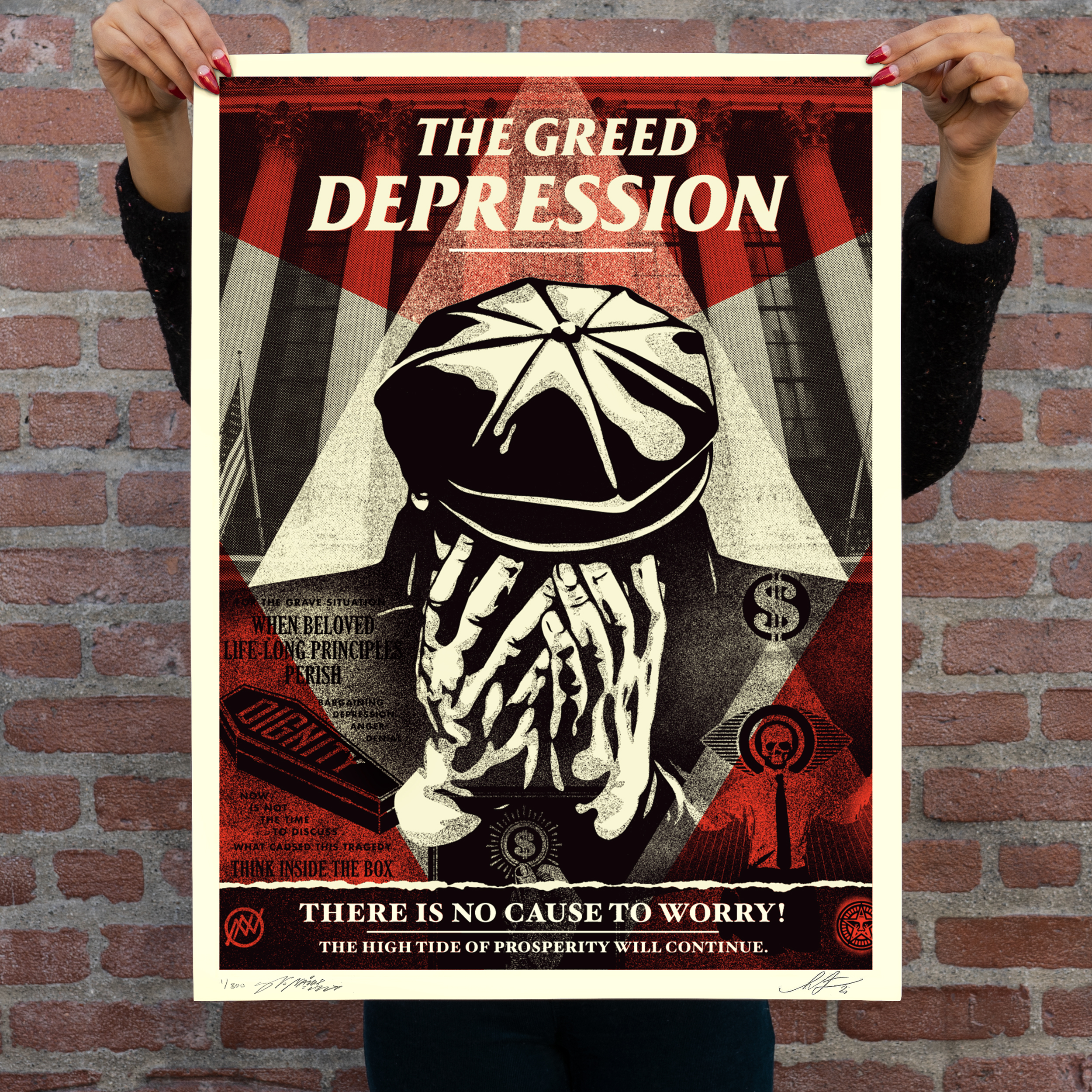 New Print Release The Greed Depression Available Tuesday November 17th Obey Giant