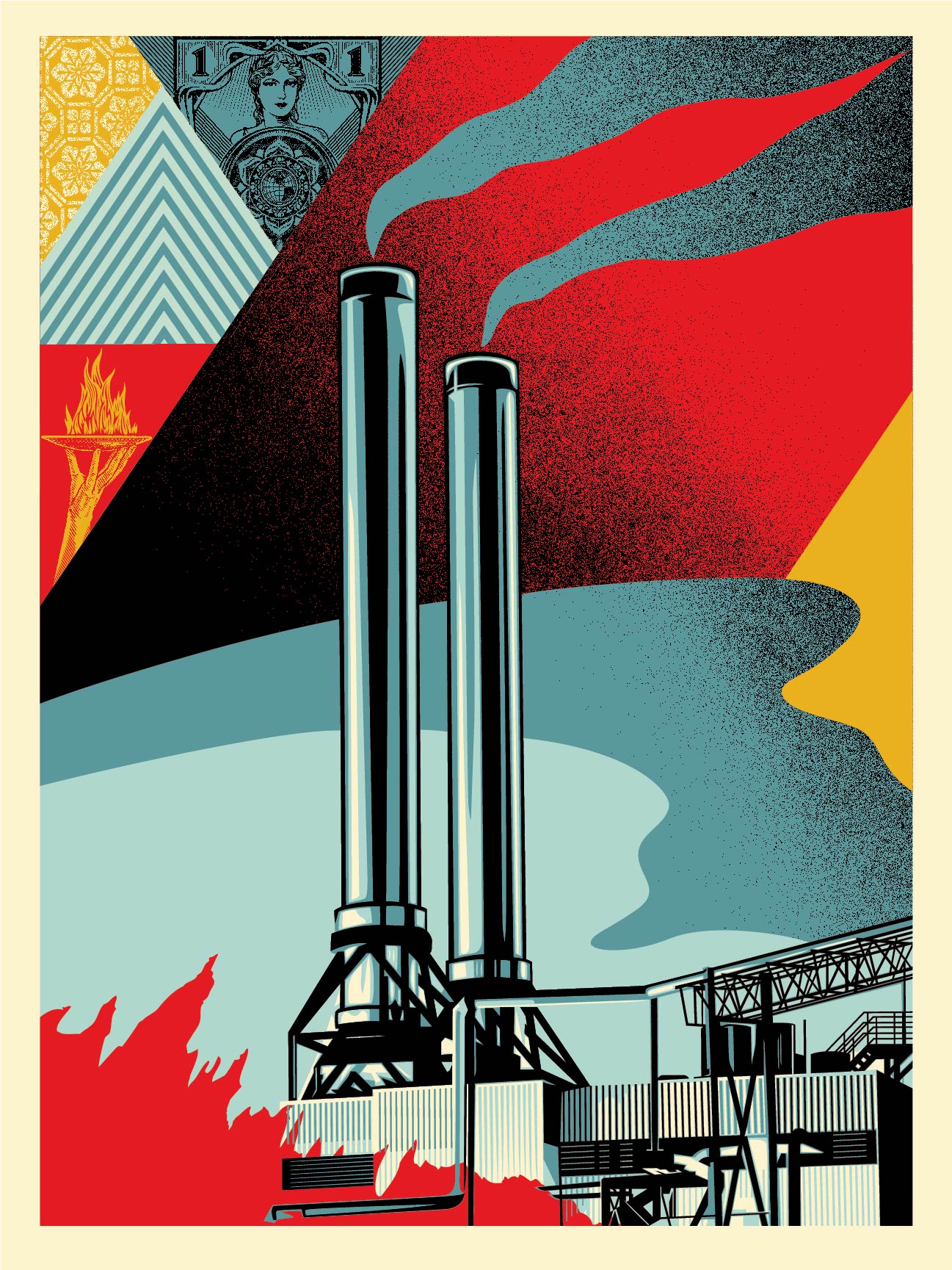 FACTORY STACKS (Earth First) - Obey Giant