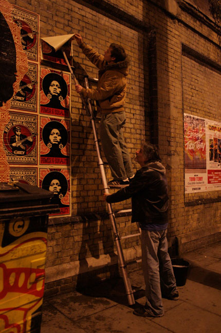 OBEY GIANT Bombing Pictures in London