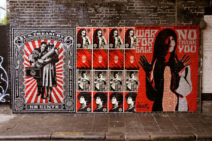 OBEY GIANT Bombing Pictures in London