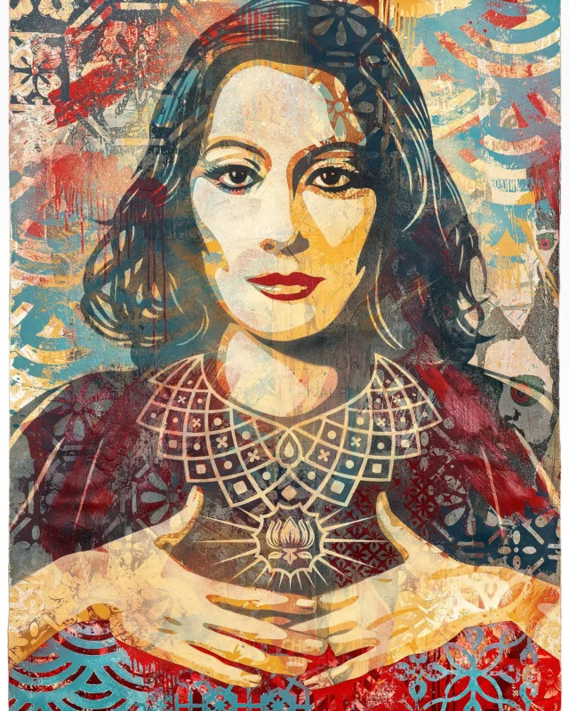 Today is the opening of my Golden Compass show at @oti.official Bangkok, but even more importantly, today is my wife @amandafairey’s birthday! This portrait of Amanda is one of many I have done over the years. As cliche as it may sound, Amanda is my muse. She is also my best friend, my partner in life and biz, and a constant source of strength and inspiration who I’m incredibly grateful to! She also has great taste in music, as evidenced in slide 2. I’m so lucky we found each other Amanda. Happy birthday my love!
-Shepard