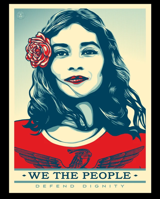We the People DEFEND DIGNITY! Originally created for the We The People series in collaboration with @amplifierart , today we have this poster available as a FREE DOWNLOAD as we defend the dignity and rights of immigrants and undocumented individuals in Los Angeles and beyond. We must be greater than fear, we must defend dignity, and we must protect each other!

LINK IN BIO

Original photograph of Maribel Valdez Gonzalez by @ari.mejorado 

Mural in Downtown Los Angeles