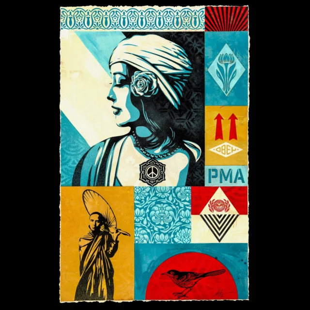 This is an art piece featuring my wife @amandafairey whose birthday is today! This piece is part of the new art featured in my Modular Frequency show that opens tomorrow night at @subliminalprojects. But back to more important things… Amanda, I’m so happy you were born and that we met! I can’t imagine life without you! I love you when you are peaceful and meditative like in this art piece, but I also love you when you are outspoken and fierce. You are a flower but far from fragile. Thank you for everything!
-Shepard