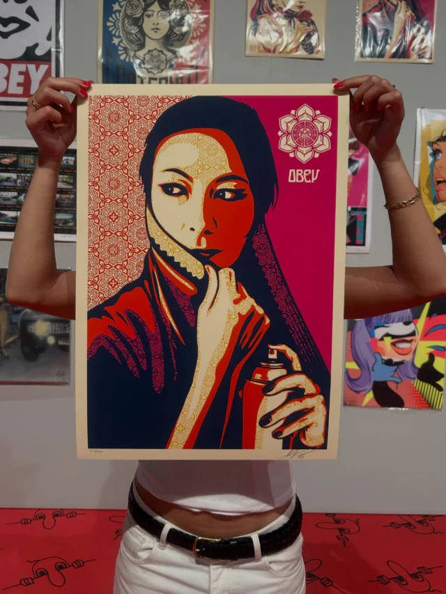EUROPEAN EXCLUSIVE: Two brand new limited edition color versions of classic prints by Obey Giant made just for BEYOND THE STREETS PARIS and four offset prints. All are available now on site and on the new EU web shop that ships exclusively to Europe! 👉 eu.beyondthestreets.com